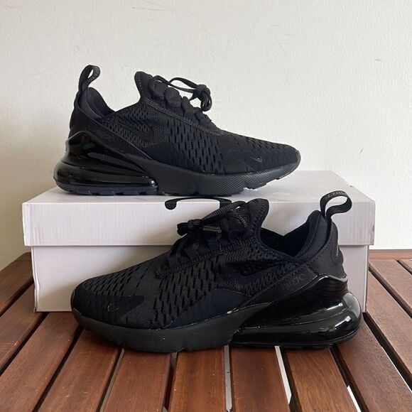 Nike Air Max 270 Black USA Women Size 6.5/UK 4/EU 37.5(AH6789-006) - Picture 1 of 13